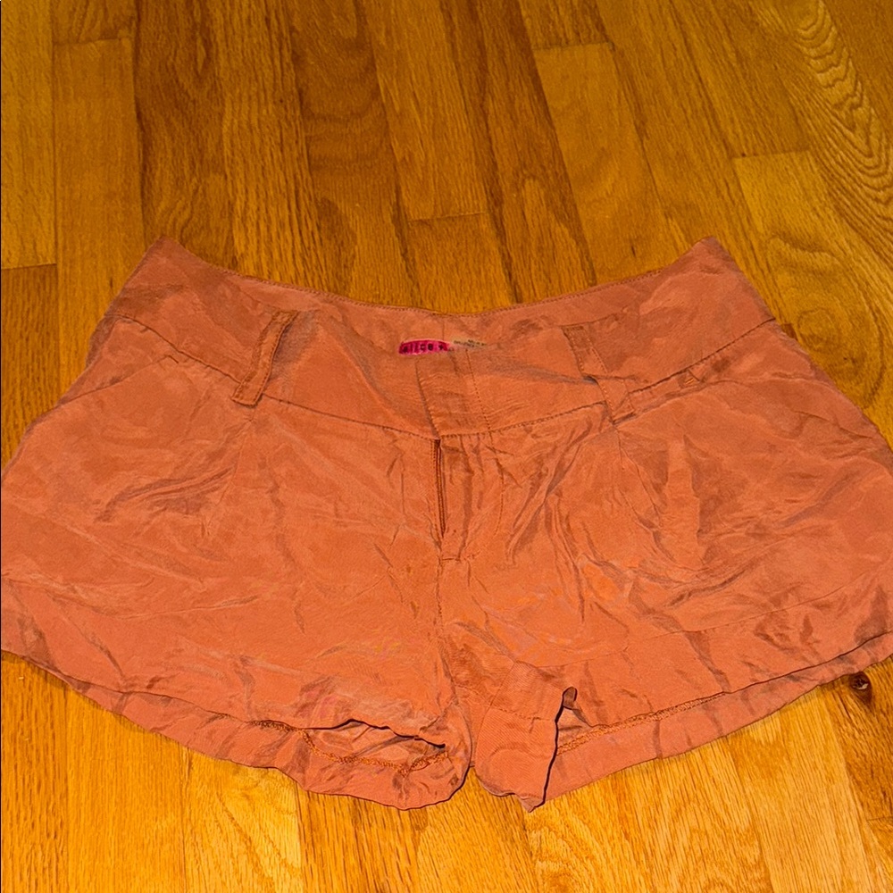 Alice + Olivia High Waist Rust Shorts